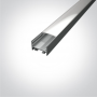 Profil LED Aplicat Mobila, Tavan, Perete Gri 16.6mm H10.6mm