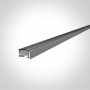 Profil LED Aplicat Mobila, Tavan, Perete Gri 16.6mm H10.6mm