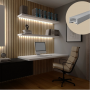 Profil LED Aplicat Mobila, Tavan, Perete Gri 16.6mm H10.6mm