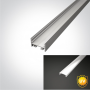 Profil LED Aplicat Mobila, Tavan, Perete Alb 16.6mm H10.6mm