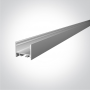 Profil LED Tavan, Mobila si Perete Aplicat Gri 20mm h23.4mm