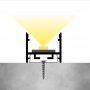 Profil LED Tavan, Mobila si Perete Aplicat Gri 20mm h23.4mm