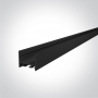 Profil LED Tavan, Mobila si Perete Aplicat Negru 20mm h23.4mm