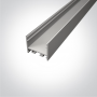 Profil LED Tavan, Mobila si Perete Aplicat Alb 20mm h23.4mm