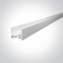 Profil LED Tavan, Mobila si Perete Aplicat Alb 20mm h23.4mm