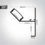 Profil Banda LED Scafa Lumina Indirecta Alb EDGE Maxi 2metri