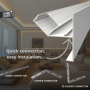 Profil Banda LED Scafa Lumina Indirecta Alb EDGE Maxi 2metri