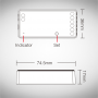 Controler Banda LED Digitala 3 in 1 Monocolor/RGB/RGBW 12-24V