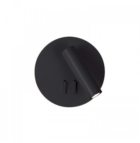 Aplica LED  cu Doua Intrerupatoare, Neagra, 3000K