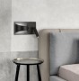 Aplica LED  Neagra cu Intrerupator pe Doua Zone