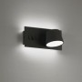 Aplica LED  Neagra cu Intrerupator, 3000K