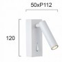 Aplica LED  Alba cu Intrerupator D25mm