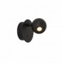 Aplica LED  Neagra cu Intrerupator D90mm