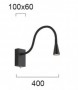 Aplica LED  Neagra Flexibila