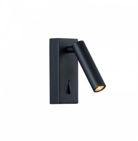 Aplica LED  Neagra cu Intrerupator