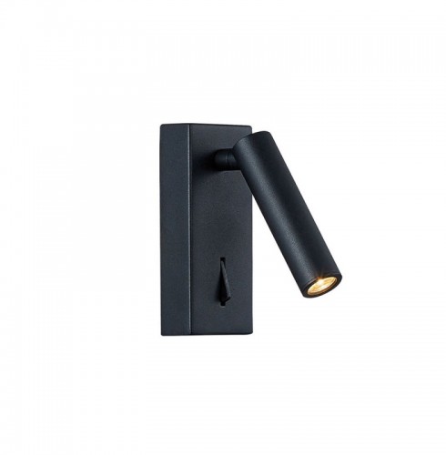 Aplica LED  Neagra cu Intrerupator