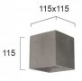 Aplica  Gri Din Beton cu G9