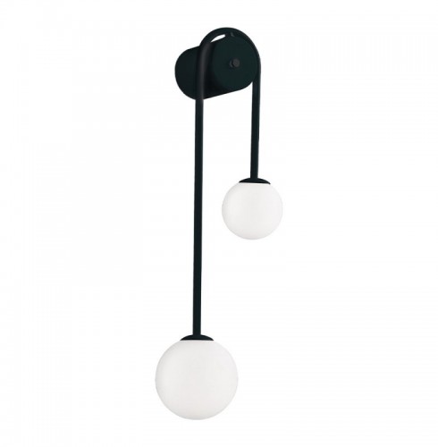 Aplica  Neagra Tip Glob cu Doua Dulii 2xG9