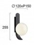 Aplica Pat  Neagra Tip Glob 1xG9