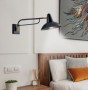 Aplica  Neagra cu Auriu Orientabila 1xE27