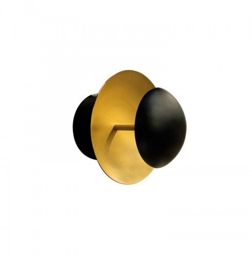 Aplica LED  Aurie cu Negru Rotunda 5W