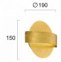 Aplica LED  Aurie, Rotunda 14W, D200mm