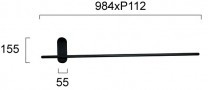 Aplica LED  Neagra Orientabila 11W