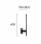 Aplica LED  Neagra, Liniara, Orientabila 6W