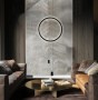 Aplica LED  Neagra, Rotunda 21W