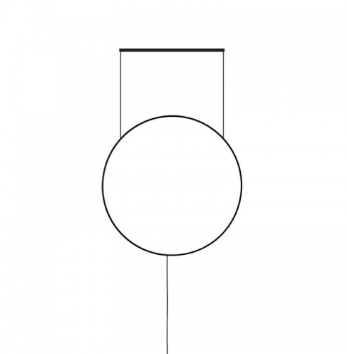 Aplica LED  Neagra, Rotunda 19W
