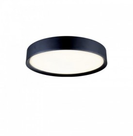 Plafoniera Rotunda Neagra cu Dulie 3xE27 D370mm