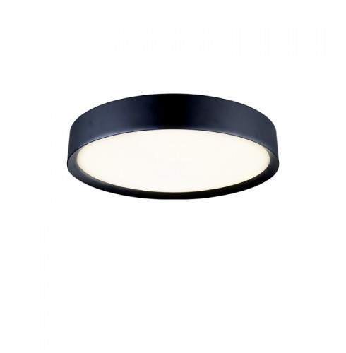 Plafoniera Rotunda Neagra cu Dulie 3xE27 D370mm