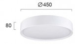 Plafoniera Rotunda Alba cu Dulie 3xE27 D450mm