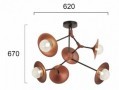 Lustra Moderna Alama cu Dulie 6xG9