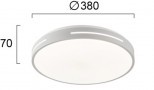 Plafoniera LED Rotunda Alba 30W D380mm