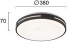 Plafoniera LED Rotunda Negru 30W D380mm