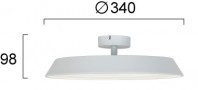 Plafoniera LED Rotunda Alba 22W D340mm