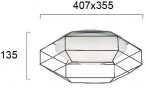 Plafoniera LED Rotunda Vintage Alba 12W