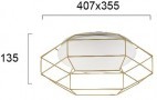 Plafoniera LED Rotunda Vintage 12W