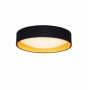 Plafoniera LED Neagra cu Interior Auriu 24W