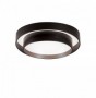 Plafoniera LED Rotunda Neagra cu Doua Cercuri 48W