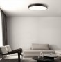 Plafoniera LED Rotunda Neagra, CCT 67W