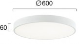 Plafoniera LED Rotunda Alba, CCT 67W