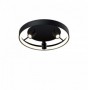 Plafoniera LED Rotunda Neagra cu Trei Spoturi Cilindrice 30W