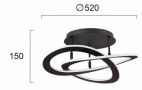 Plafoniera LED  Neagra 40W cu UGR20