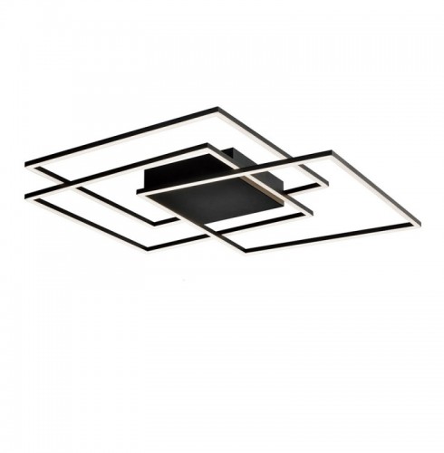 Plafoniera  LED Neagra, Patrata 79W