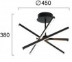 Plafoniera  LED Neagra 30W CCT