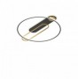 Plafoniera  LED Rotunda Auriu cu Negru 45W