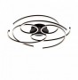 Plafoniera  LED Rotunda Neagra 52W