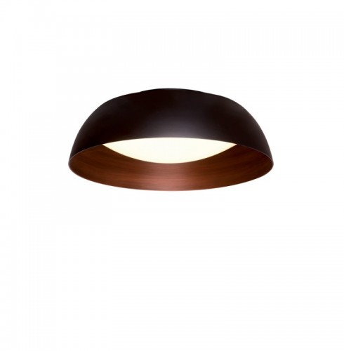 Plafoniera  LED Rtounda Neagra cu Alama 24W